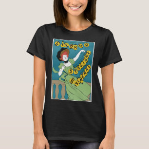 Vintages Jugendstil, Livorno Senorita Tanz T-Shirt