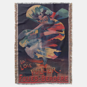 Vintages Jugendstil, Loie Fuller bei Folies Berger Decke