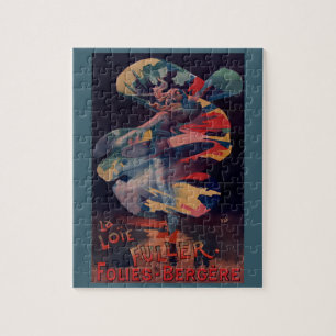 Vintages Jugendstil, Loie Fuller bei Folies Berger Puzzle