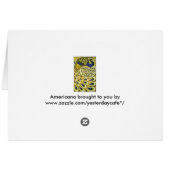 Vintages Jugendstil, Macmillans Pfauenfeder (Rückseite Horizontal)