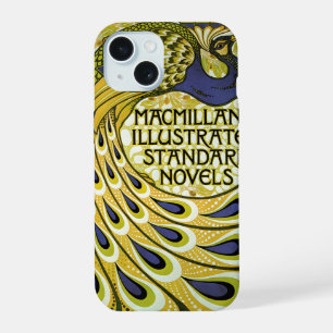 Vintages Jugendstil, Macmillans Pfauenfeder iPhone 15 Hülle