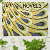 Vintages Jugendstil, Macmillans Pfauenfeder Küchentuch (Gefaltet)