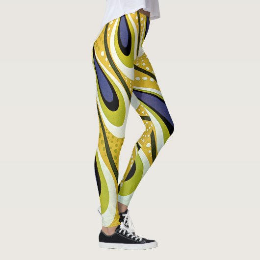 Vintages Jugendstil, Macmillans Pfauenfeder Leggings (Rechts)