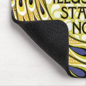 Vintages Jugendstil, Macmillans Pfauenfeder Mousepad (Ecke)