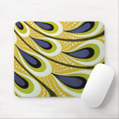 Vintages Jugendstil, Macmillans Pfauenfeder Mousepad (Mit Mouse)