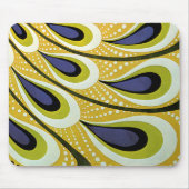 Vintages Jugendstil, Macmillans Pfauenfeder Mousepad (Vorne)
