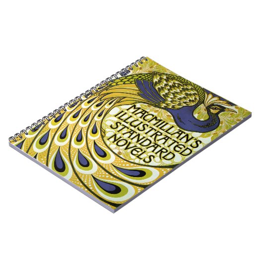 Vintages Jugendstil, Macmillans Pfauenfeder Notizblock (Linke Seite)