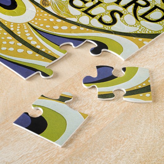 Vintages Jugendstil, Macmillans Pfauenfeder Puzzle (Seite)