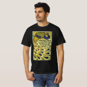 Vintages Jugendstil, Macmillans Pfauenfeder T-Shirt (Vorne ganz)