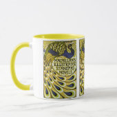Vintages Jugendstil, Macmillans Pfauenfeder Tasse (Links)