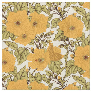 Vintages Jugendstil Marshmallow Blumenmuster Stoff