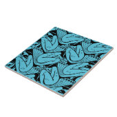 Vintages Jugendstil-Mermaid-Muster von K. Moser Fliese (Seite)