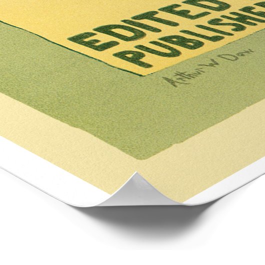 Vintages Jugendstil Moderne Kunst Poster (Ecke)