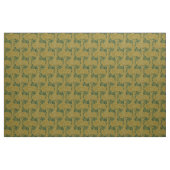 Vintages Jugendstil-Mohn-Blume-Muster Stoff (Yard (91,4 cm))