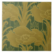 Vintages Jugendstil-Muster Fliese (Vorderseite)
