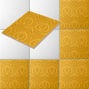 Vintages Jugendstil-Muster Fliese