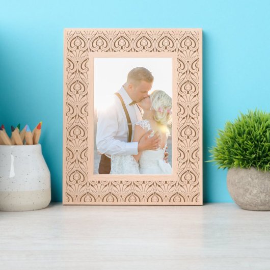 Vintages Jugendstil-Muster Geätzte Rahmen