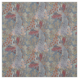 Vintages Jugendstil-Pfau & Fig von Walter Crane Stoff