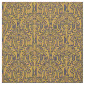 Vintages Jugendstil-Pfauenfedermuster Stoff (Muster)