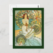 Vintages Jugendstil Postkarte (Vorne/Hinten)