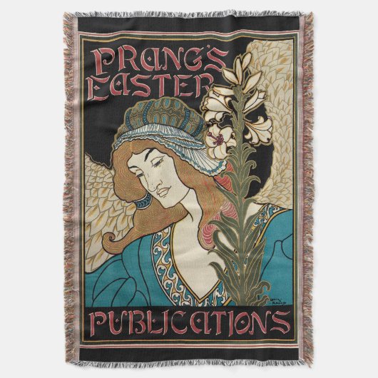 Vintages Jugendstil, Prang's Osterveröffentlichung Decke (Vorderseite Vertikal)