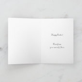 Vintages Jugendstil, Prang's Osterveröffentlichung Feiertagskarte (Innenseite)