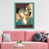 Vintages Jugendstil, Prang's Osterveröffentlichung Leinwanddruck (Insitu (Wohnzimmer))