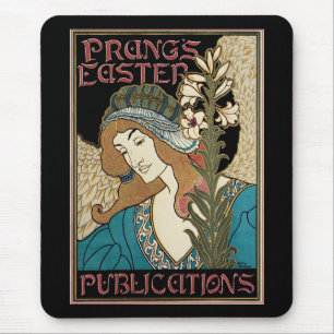 Vintages Jugendstil, Prang's Osterveröffentlichung Mousepad