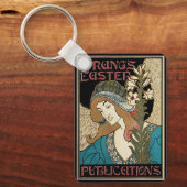 Vintages Jugendstil, Prang's Osterveröffentlichung Schlüsselanhänger (Vorderseite)