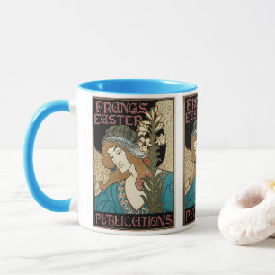 Vintages Jugendstil, Prang's Osterveröffentlichung Tasse