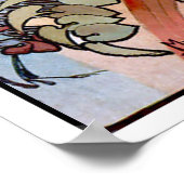 Vintages Jugendstil-Reiseplakat Poster (Ecke)