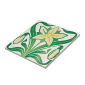 Vintages Jugendstil-Schneeschuhwandermuster Fliese (Seite)