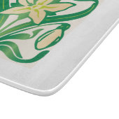 Vintages Jugendstil-Schneeschuhwandermuster Schneidebrett (Ecke)