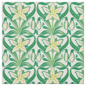 Vintages Jugendstil-Schneeschuhwandermuster Stoff (Muster)