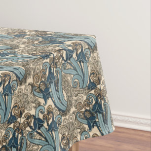 Vintages Jugendstil-Snowdrop Blume Muster Tischdecke