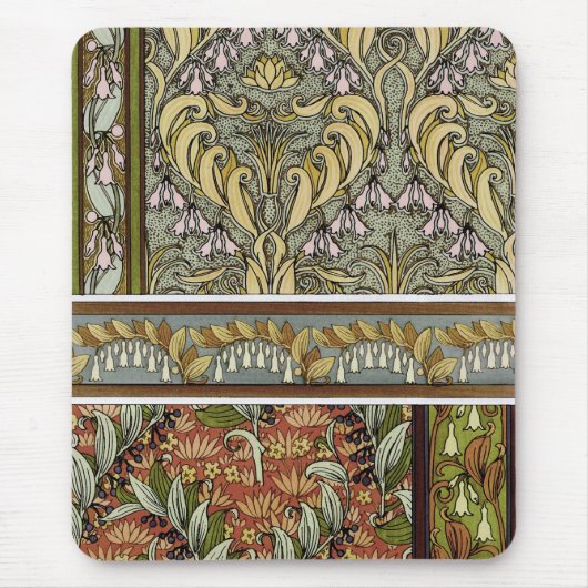 Vintages Jugendstil-Solomon-Siegel, M.P. Verneuil Mousepad (Vorne)
