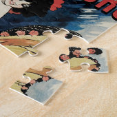 Vintages Jugendstil, Spanischer Flamenco-Tänzer Puzzle (Seite)