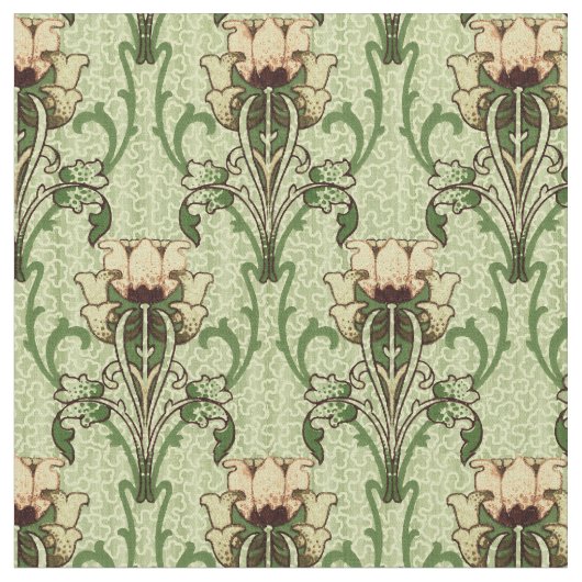 Vintages Jugendstil Stoff (Nahaufnahme)