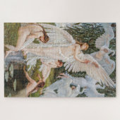 Vintages Jugendstil Swan Maidens by W. Crane Puzzle (Horizontal)