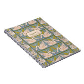 Vintages Jugendstil-Swan-Muster Notizblock (Rechte Seite)
