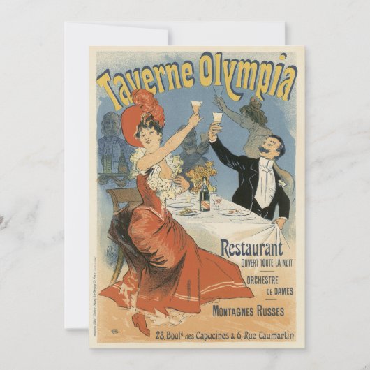 Vintages Jugendstil, Taverne Olympia Restaurant (Vorderseite)