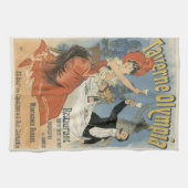 Vintages Jugendstil, Taverne Olympia Restaurant Geschirrtuch (Horizontal)