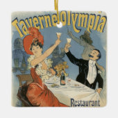 Vintages Jugendstil, Taverne Olympia Restaurant Keramikornament (Vorderseite)