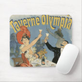 Vintages Jugendstil, Taverne Olympia Restaurant Mousepad (Mit Mouse)