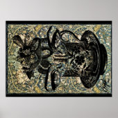 Vintages Jugendstil-Teakholz Poster (Vorne)