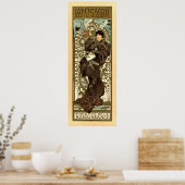 Vintages Jugendstil-Theater und von Mucha Poster (Küche)