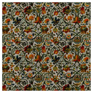 Vintages Jugendstil-Thistles Cicadas Muster Stoff