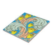 Vintages Jugendstil-Tulip-Muster Fliese (Seite)