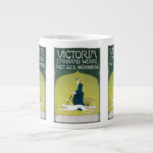 Vintages Jugendstil, Victoria Fahrrad Werke, Rehm Jumbo-Tasse