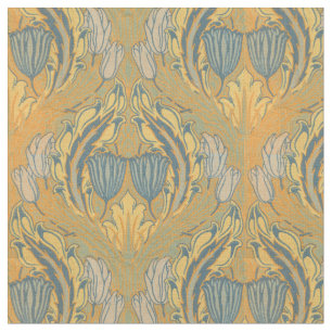 Vintages Jugendstil Walter Crane Tulip Muster Stoff